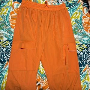 Women’s Orange Joggers Cargo
